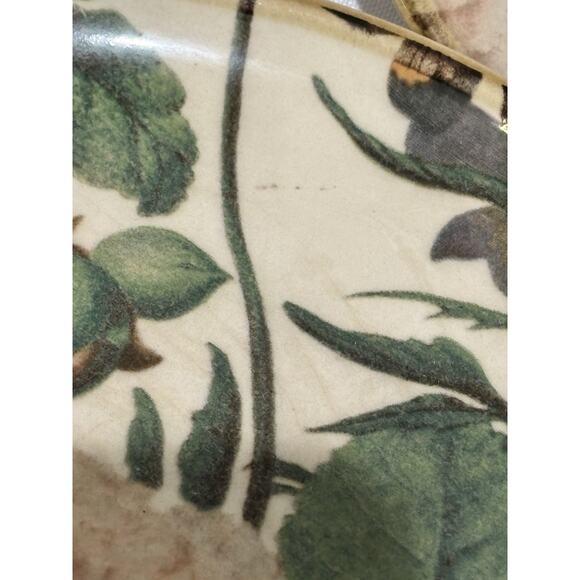 Pier 1 Moody Blooms Floral Hand Painted Ceramic 8" Salad Plates Set Of 3 - Picture 6 of 10